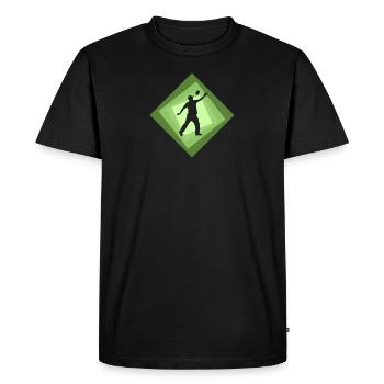 Règles du cornhole - T-shirt Premium bio Homme - noir - Devant - Nico (187cm)