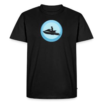Jet Ski Boat Wakeskate - T-shirt Premium bio Homme - noir - Devant - Nico (187cm)