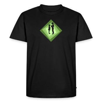 École primaire École primaire École primaire - T-shirt Premium bio Homme - noir - Devant - Nico (187cm)