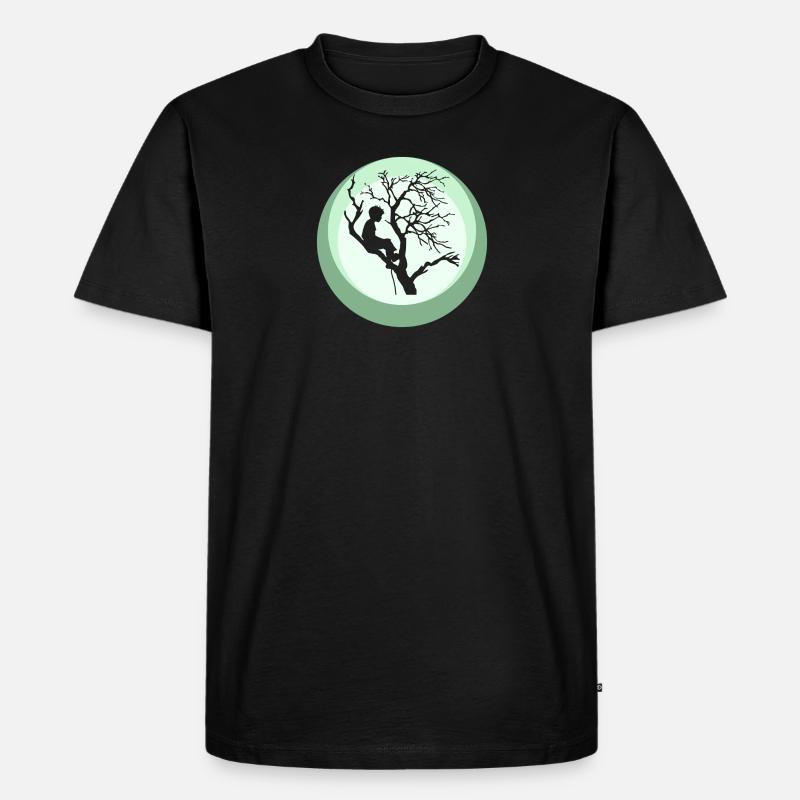 Klettern Kletterer - Männer Premium Bio T-Shirt - Schwarz