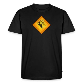 Crampons grimpeurs d’arbre - T-shirt Premium bio Homme - noir - Devant - Nico (187cm)