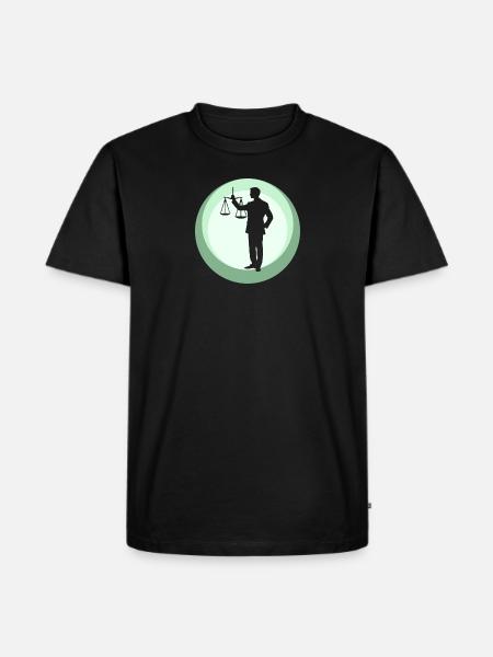 Gericht Behandlung Versicherung - Männer Premium Bio T-Shirt - Schwarz