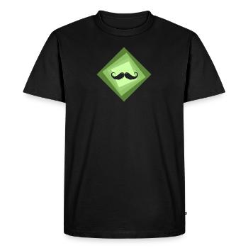 Beard Facial Hair Mustache - Men's Premium Organic T-Shirt - black - Front - Nico (187cm)