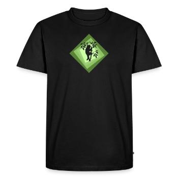 Repos de sommeil paresseux - T-shirt Premium bio Homme - noir - Devant - Nico (187cm)
