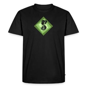Végétalien à base de plantes biologique - T-shirt Premium bio Homme - noir - Devant - Nico (187cm)