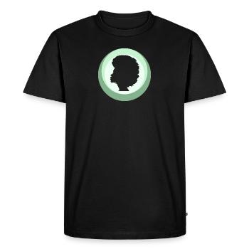 Afro des années 70 - T-shirt Premium bio Homme - noir - Devant - Nico (187cm)