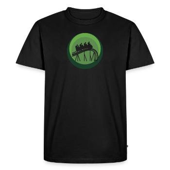 Carnival Roller Coaster Funfair - Men's Premium Organic T-Shirt - black - Front - Nico (187cm)