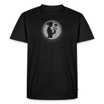 Fleuristerie Flower Power Garden - T-shirt Premium bio Homme - noir - Devant - Nico (187cm)