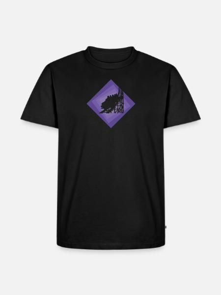 Roller coaster rollercoaster funfair - Men's Premium Organic T-Shirt - black