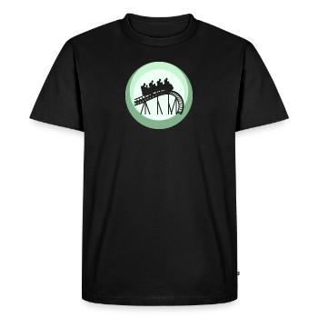 Fairground Ferris Wheel Marquee - Men's Premium Organic T-Shirt - black - Front - Nico (187cm)
