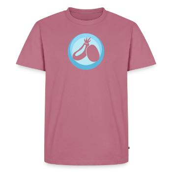Viande végétalienne Droits des animaux - T-shirt Premium bio Homme - mauve - Devant - Nico (187cm)