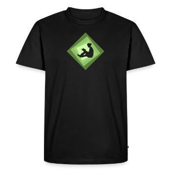 Lire Bookworm - T-shirt Premium bio Homme - noir - Devant - Nico (187cm)