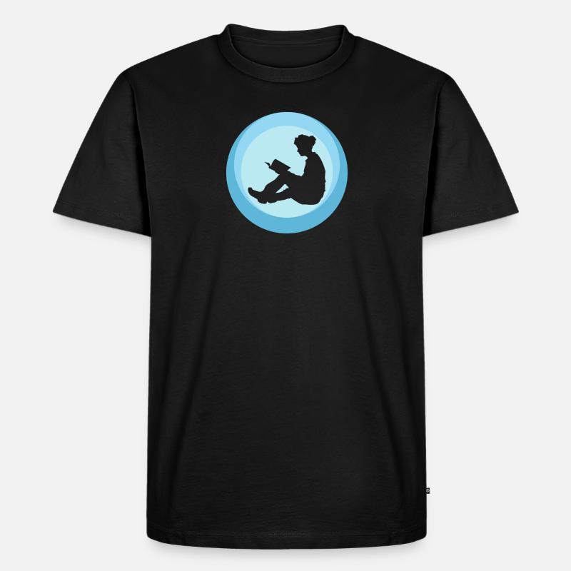 Lesen Writing - Männer Premium Bio T-Shirt - Schwarz