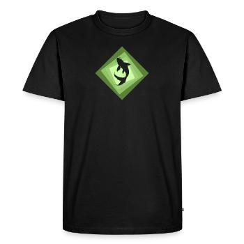 Pêcheur de poissons Koi - T-shirt Premium bio Homme - noir - Devant - Nico (187cm)