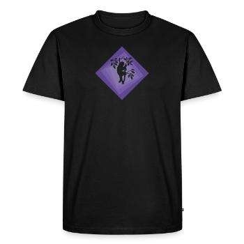 Sloth Chill Relax - Men's Premium Organic T-Shirt - black - Front - Nico (187cm)