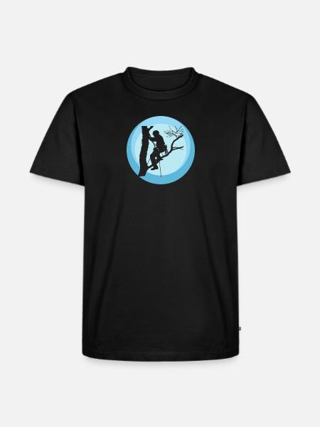 Tree Climbing Equipment Climbing - Men's Premium Organic T-Shirt - black