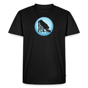 Rummel Lukas Roller Coaster - Men's Premium Organic T-Shirt - black - Front - Nico (187cm)