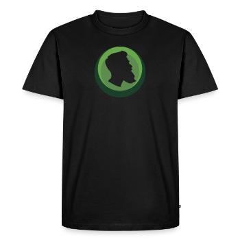 Mustache Facial Hair Beard - Men's Premium Organic T-Shirt - black - Front - Nico (187cm)
