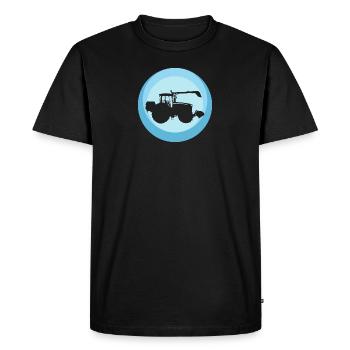 Ferme agricole Maehdrescher - T-shirt Premium bio Homme - noir - Devant - Nico (187cm)