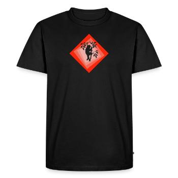 Sloth Sleeping - Men's Premium Organic T-Shirt - black - Front - Nico (187cm)