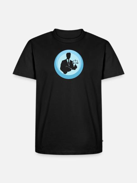 Lawyer Treatment Law - Men's Premium Organic T-Shirt - black