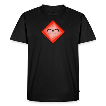 Auteur de roman Bookworm - T-shirt Premium bio Homme - noir - Devant - Nico (187cm)