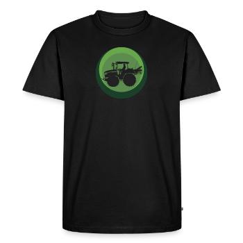 Ferme agricole - T-shirt Premium bio Homme - noir - Devant - Nico (187cm)