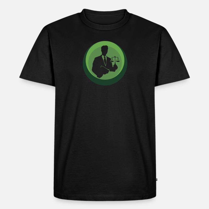 Anwalt Behandlung - Männer Premium Bio T-Shirt - Schwarz