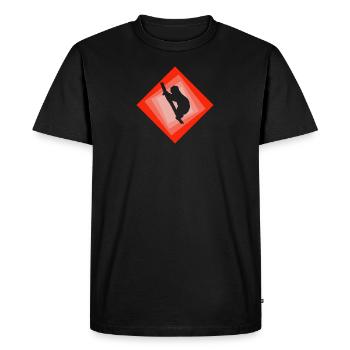 Sloth Lazy Chill - Men's Premium Organic T-Shirt - black - Front - Nico (187cm)