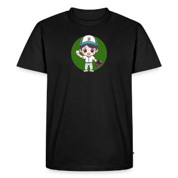 Baseball Baseball Players - Men's Premium Organic T-Shirt - black - Front - Nico (187cm)