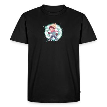 Patinage sur glace Patinage sur glace Patinage artistique - T-shirt Premium bio Homme - noir - Devant - Nico (187cm)
