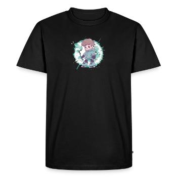 Patinage sur glace Patins à glace - T-shirt Premium bio Homme - noir - Devant - Nico (187cm)