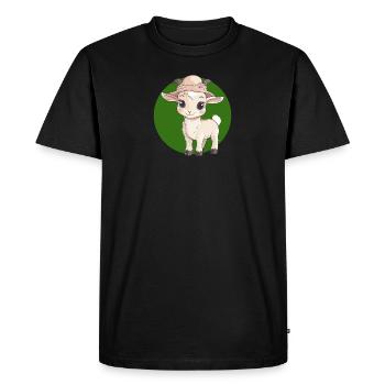 Chèvre Chèvre Taureau de chèvre - T-shirt Premium bio Homme - noir - Devant - Nico (187cm)