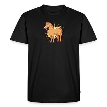 Horses Horse Head Horse Enthusiast - Men's Premium Organic T-Shirt - black - Front - Nico (187cm)