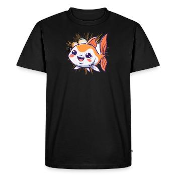 Pêcheur de poisson Pêche - T-shirt Premium bio Homme - noir - Devant - Nico (187cm)