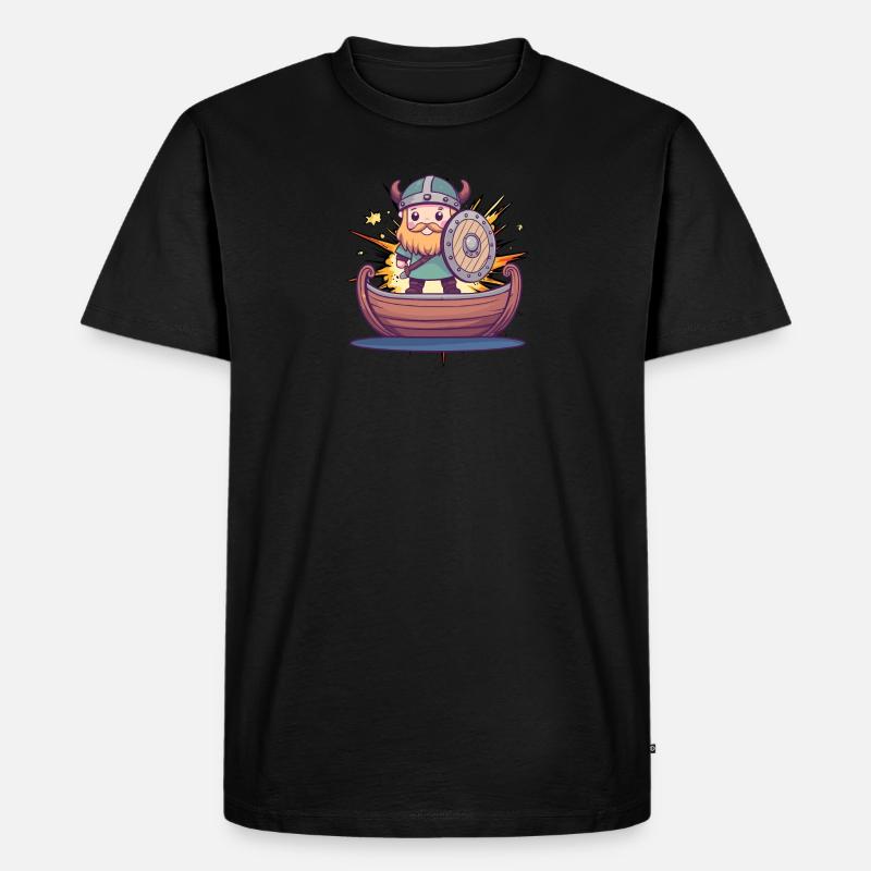 Wikinger Nordisch Odin - Männer Premium Bio T-Shirt - Schwarz
