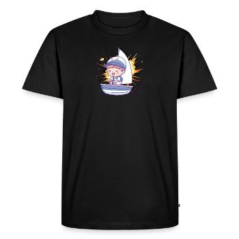 Segeln Segler - Männer Premium Bio T-Shirt - Schwarz - Vorne - Nico (187cm)