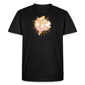 Ballerine danseuse de ballet - T-shirt Premium bio Homme - noir - Devant - Nico (187cm)