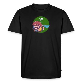Diver Diver Diving - Men's Premium Organic T-Shirt - black - Front - Nico (187cm)