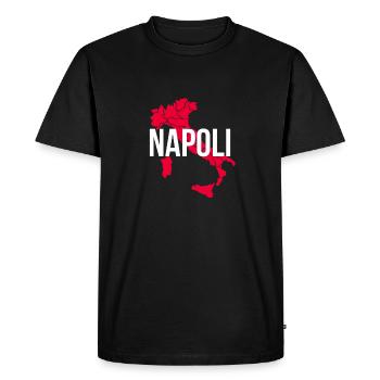 Napoli Naples Naples - Men's Premium Organic T-Shirt - black - Front - Nico (187cm)