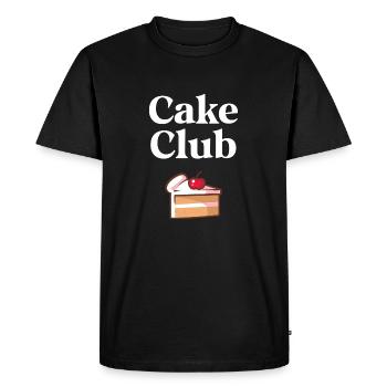 Club de gâteaux - T-shirt Premium bio Homme - noir - Devant - Nico (187cm)