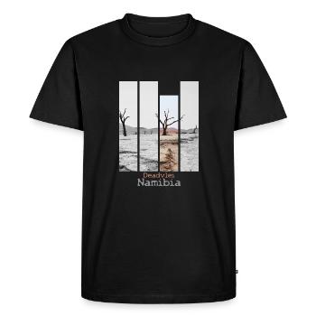 Deadvlei, Namibie - T-shirt Premium bio Homme - noir - Devant - Nico (187cm)