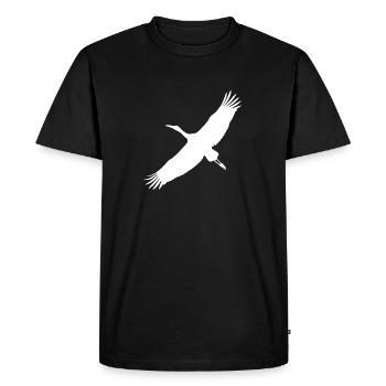 cigogne - T-shirt Premium bio Homme - noir - Devant - Nico (187cm)