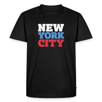New York City - Männer Premium Bio T-Shirt - Schwarz - Vorne - Nico (187cm)