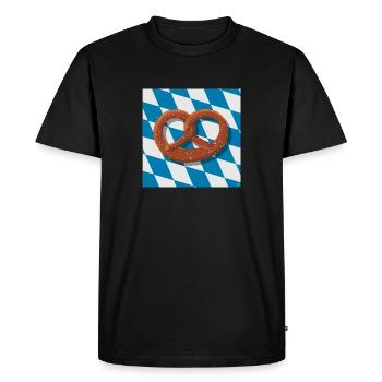 Bretzel bavarois - T-shirt Premium bio Homme - noir - Devant - Nico (187cm)