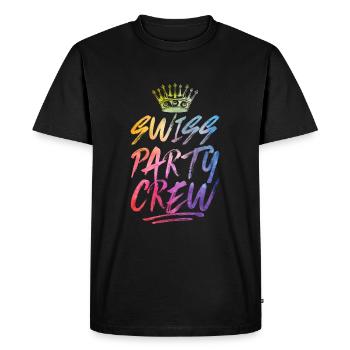 Équipe de fête suisse Bunt Schweiz - T-shirt Premium bio Homme - noir - Devant - Nico (187cm)