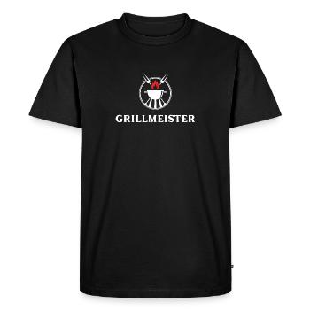 Grillmeister - T-shirt Premium bio Homme - noir - Devant - Nico (187cm)