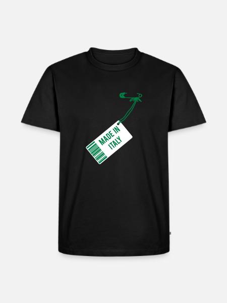 Made in Italy - Men's Premium Organic T-Shirt - black