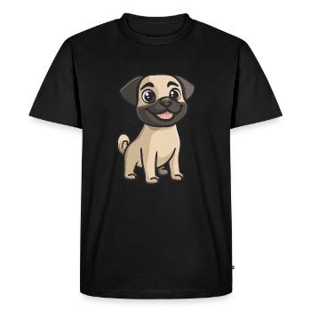 Kangal Dog Cute - Men's Premium Organic T-Shirt - black - Front - Nico (187cm)