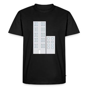 Tour Appartements Ville - T-shirt Premium bio Homme - noir - Devant - Nico (187cm)